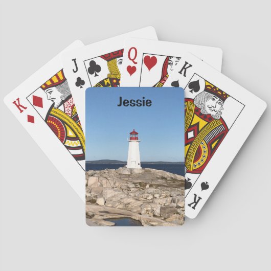 Lighthouse Bicycle Playing Cards - Personalisieren Spielkarten (Rückseite)