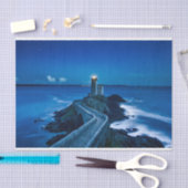Lighthouse Blue Ocean Decoupage Tissue Paper Seidenpapier (Handwerk)