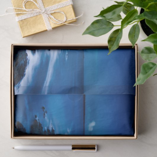 Lighthouse Blue Ocean Decoupage Tissue Paper Seidenpapier (Geschenk)