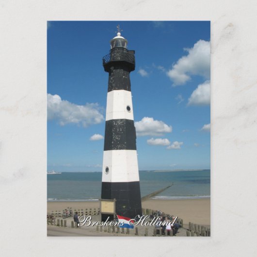 Lighthouse Breskens Holland Postcard Postkarte (Vorderseite)