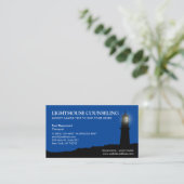 Lighthouse Business Card Visitenkarte (Stehend Vorderseite)