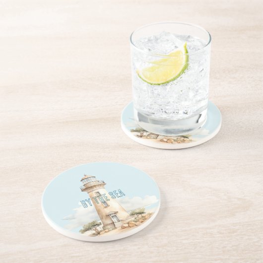 Lighthouse By the sea Getränkeuntersetzer (Seite)