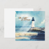 Lighthouse Christian Scripture Mattew Be a Light Mitteilungskarte (Vorne/Hinten)