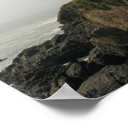 Lighthouse Cliff Poster (Ecke)