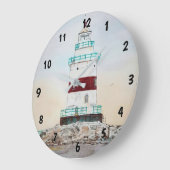 Lighthouse Clock, Latimer's Reef Große Wanduhr (Winkel)