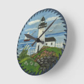 LIGHTHOUSE CLOCK PRIMITIVE DESIGN RUNDE WANDUHR (Winkel)