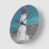 Lighthouse Clock Runde Wanduhr (Winkel)