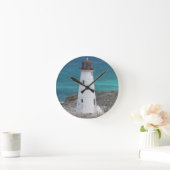 Lighthouse Clock Runde Wanduhr (Zuhause)