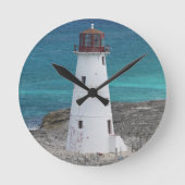 Lighthouse Clock Runde Wanduhr (Vorderseite)