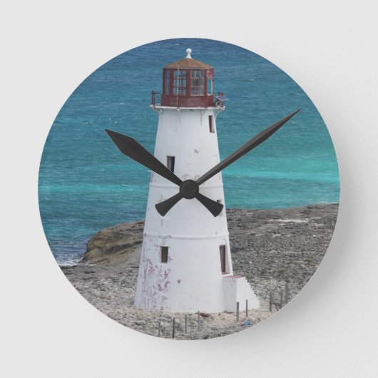Lighthouse Clock Runde Wanduhr (Vorderseite)