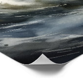 Lighthouse Coastal Art Print Poster (Ecke)