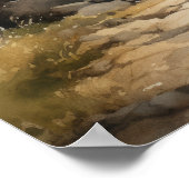 Lighthouse Coastal Art Print Poster (Ecke)