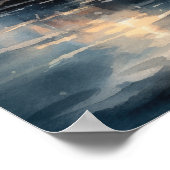 Lighthouse Coastal Art Print Poster (Ecke)