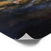 Lighthouse Coastal Art Print Poster (Ecke)