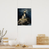 Lighthouse Coastal Art Print Poster (Küche)
