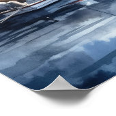 Lighthouse Coastal Art Print Poster (Ecke)