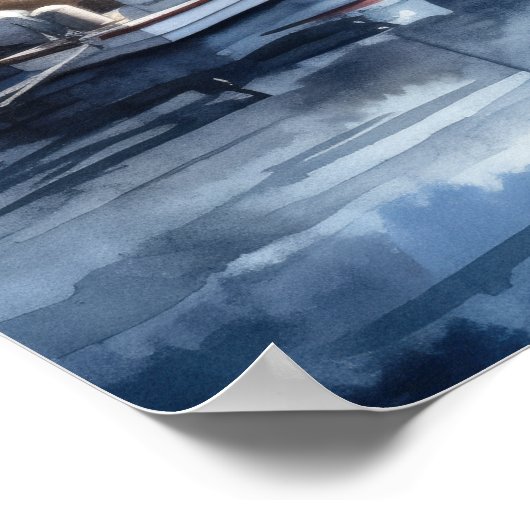 Lighthouse Coastal Art Print Poster (Ecke)