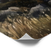 Lighthouse Coastal Art Print Poster (Ecke)