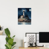 Lighthouse Coastal Art Print Poster (Heimbüro)