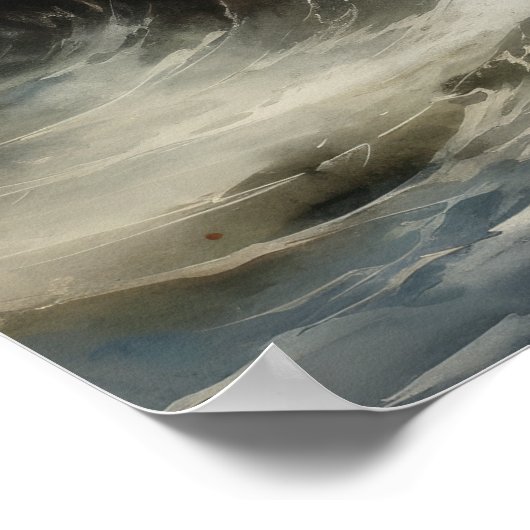 Lighthouse Coastal Art Print Poster (Ecke)