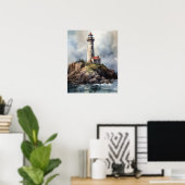 Lighthouse Coastal Art Print Poster (Heimbüro)