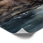 Lighthouse Coastal Art Print Poster (Ecke)