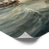 Lighthouse Coastal Art Print Poster (Ecke)