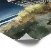 Lighthouse Coastal Art Print Poster (Ecke)