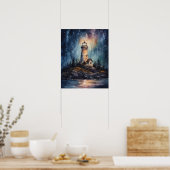 Lighthouse Coastal Art Print Poster (Küche)