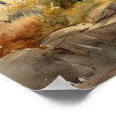 Lighthouse Coastal Art Print Poster (Ecke)