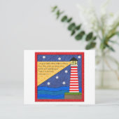 Lighthouse Collage Inspiration Postkarte (Stehend Vorderseite)