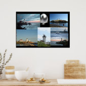 Lighthouse Collage Poster! Poster (Küche)