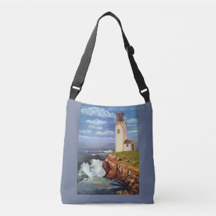 Lighthouse Crossbody Bag 'Schöne Dinge erinnern' Tragetaschen Mit Langen Trägern