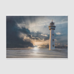 Lighthouse Daybreak Ocean Decoupage Tissue Paper Seidenpapier