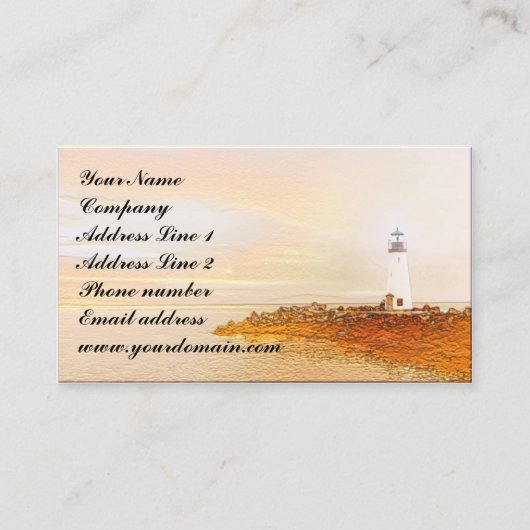 Lighthouse Design Business Card Visitenkarte (Vorderseite)
