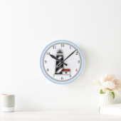 Lighthouse Design Wall Clock Runde Wanduhr (Zuhause)