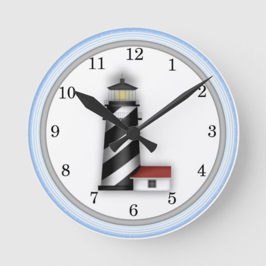 Lighthouse Design Wall Clock Runde Wanduhr (Vorderseite)