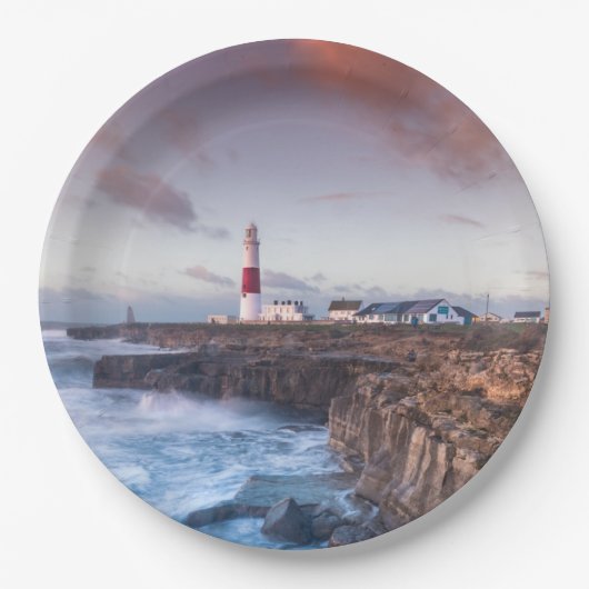 Lighthouse England Pappteller (Vorderseite)