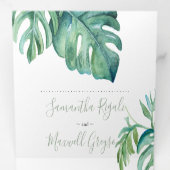 Lighthouse Florida Hochzeitseinladung in einem Dreifach Gefaltete Einladung (Innen Erste Seite)