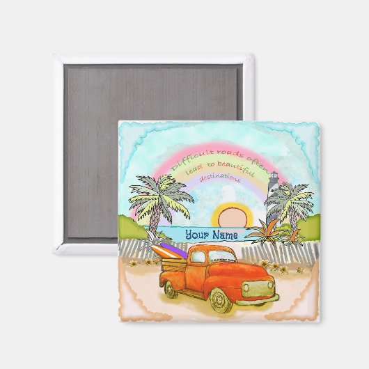 Lighthouse für Lkw-Surfer Magnet (Vorderseite/Rückseite)