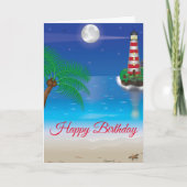 Lighthouse Geburtstagskarte Karte (Vorderseite)