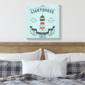 Lighthouse Guide Me Zuhause Poster Leinwanddruck (Insitu (Schlafzimmer))