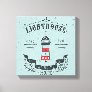 Lighthouse Guide Me Zuhause Poster Leinwanddruck