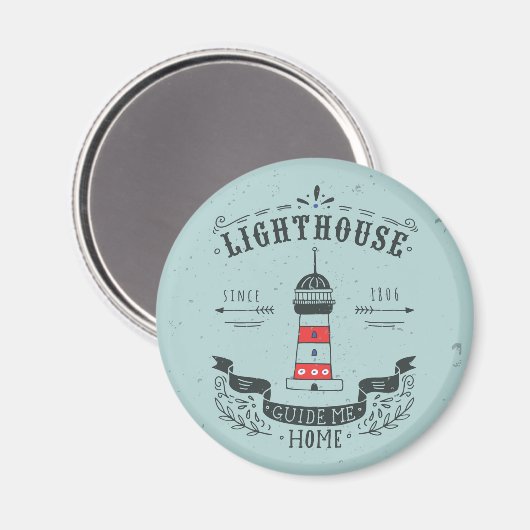 Lighthouse Guide Me Zuhause Poster Magnet (Vorderseite/Rückseite)