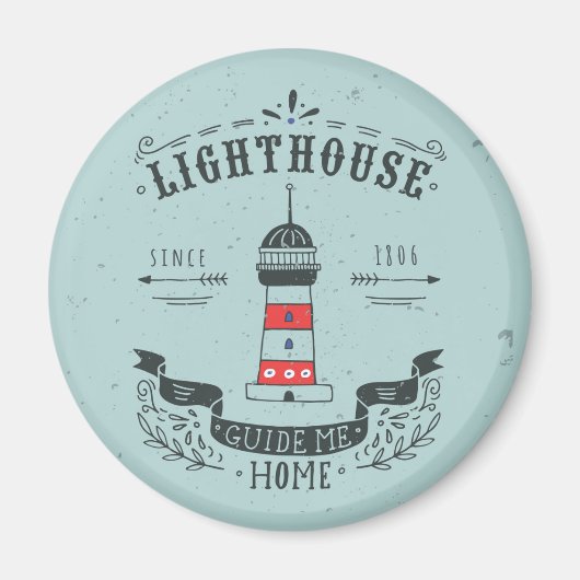 Lighthouse Guide Me Zuhause Poster Magnet (Vorne)