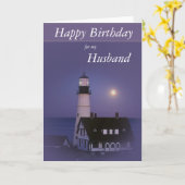 Lighthouse Happy Birthday Card Karte (Gelbe Blume)