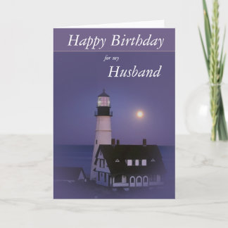 Lighthouse Happy Birthday Card Karte