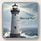 "Lighthouse Haven" Getränkeuntersetzer (Vorderseite)