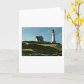 Lighthouse Hill - Edward Hopper Karte (Gelbe Blume)
