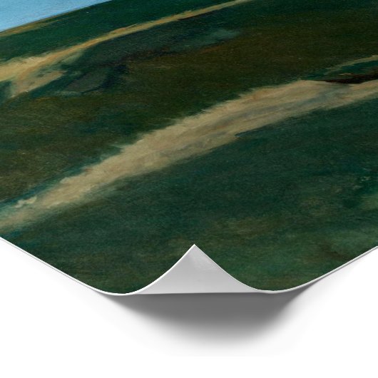 Lighthouse Hill | Edward Hopper | Poster (Ecke)